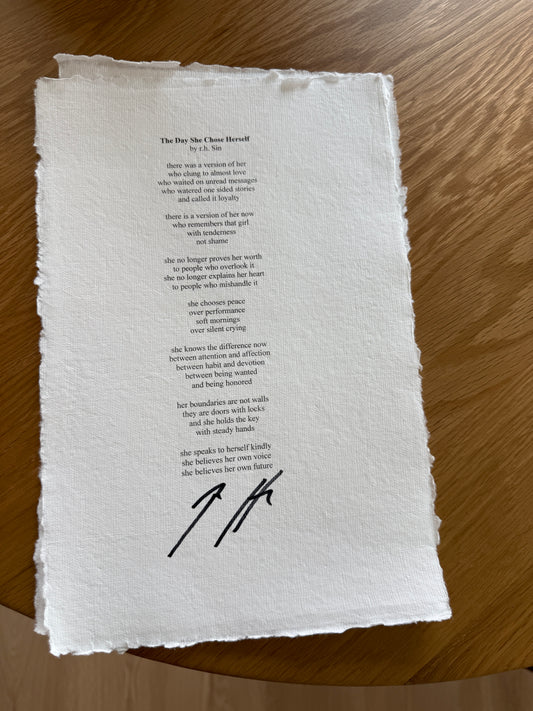 SIGNED - THE DAY SHE CHOSE HERSELF