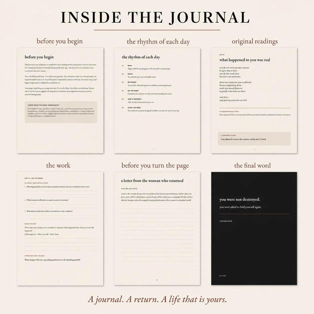 both journals:  the full return to yourself