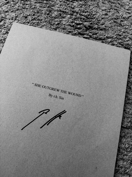 SIGNED MANUSCRIPT: SHE OUTGREW THE WOUND