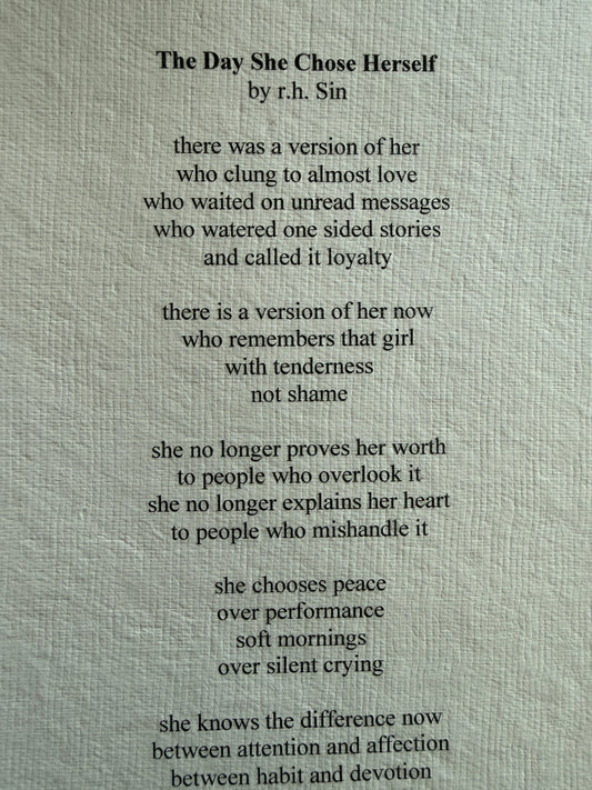 SIGNED - THE DAY SHE CHOSE HERSELF