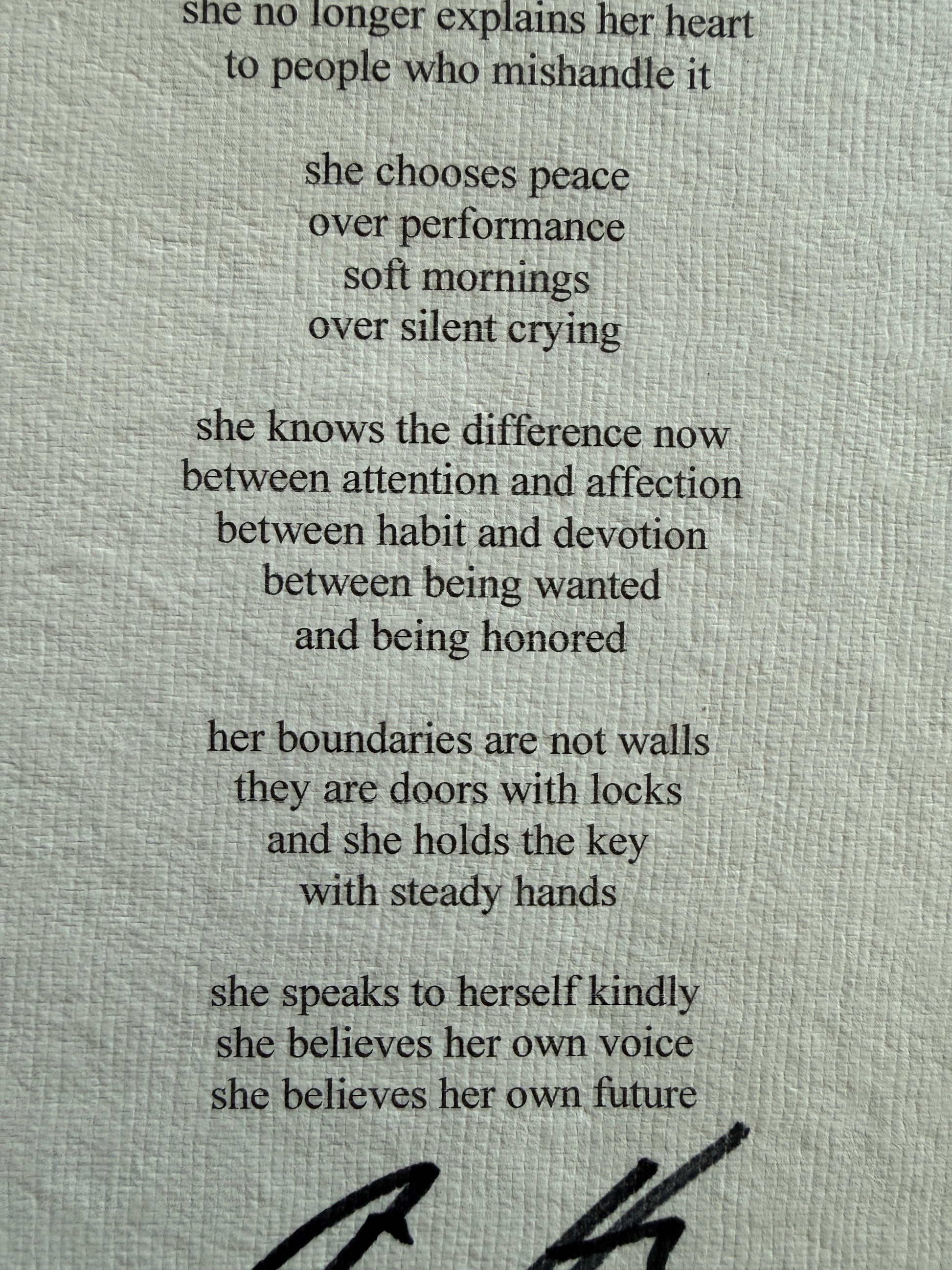 SIGNED - THE DAY SHE CHOSE HERSELF