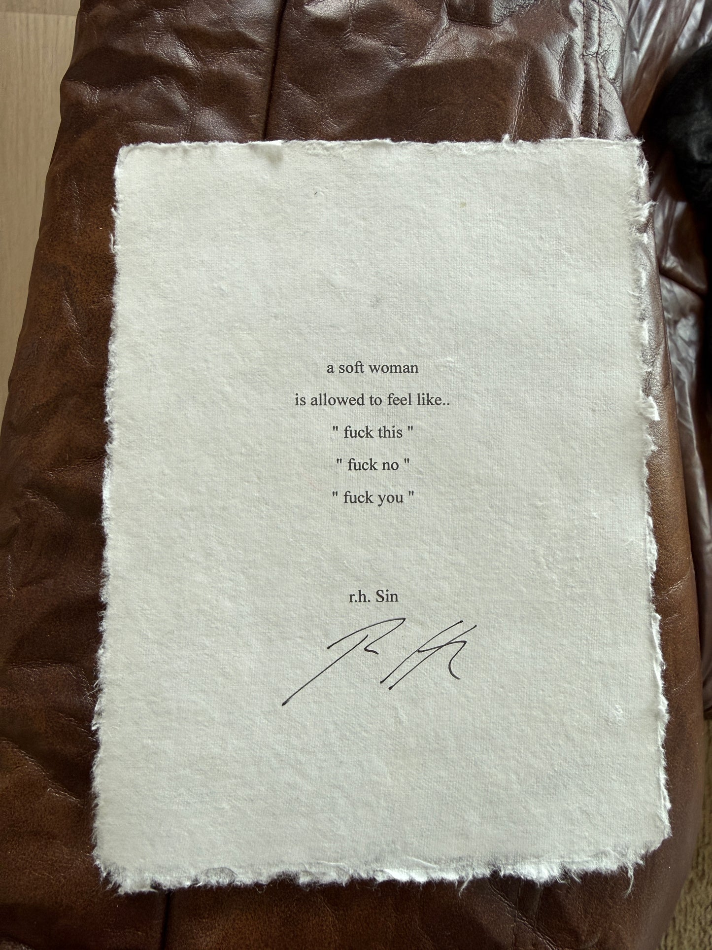 SIGNED - a soft woman #1