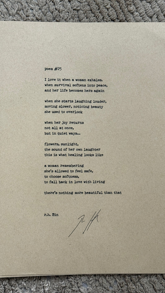 SIGNED | POEM #25
