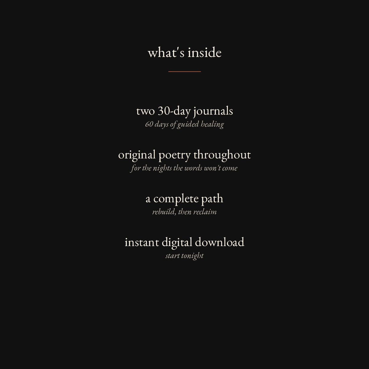 both journals:  the full return to yourself