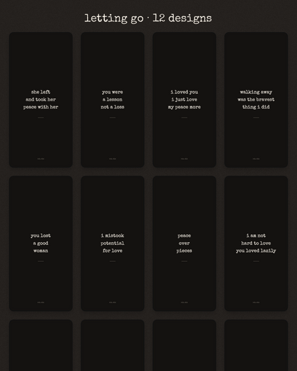 letting go — wallpaper pack for iphone, android & ipad | r.h. sin