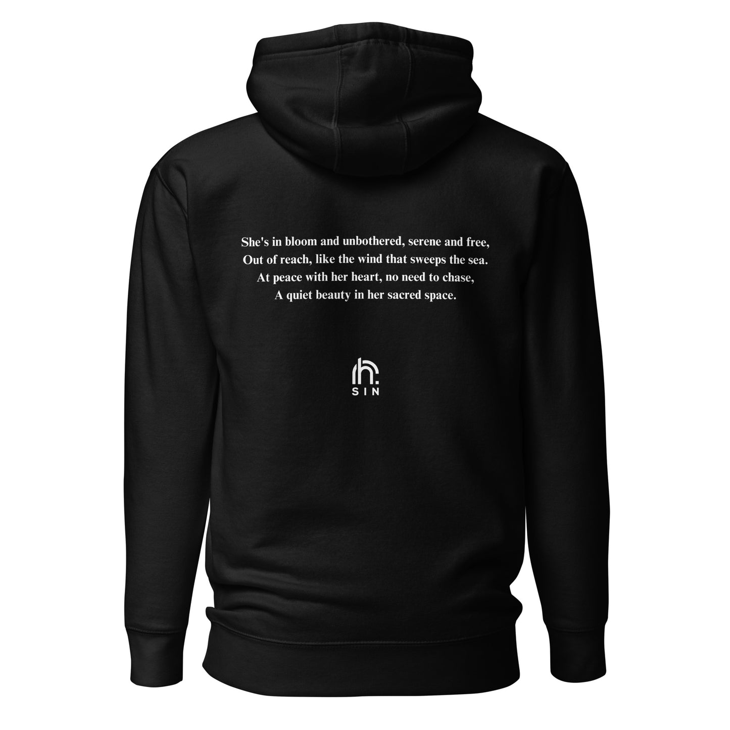 she’s in bloom and unbothered out of reach and at peace UNISEX HOODIE