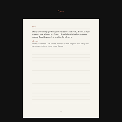 stop writing to no one.
